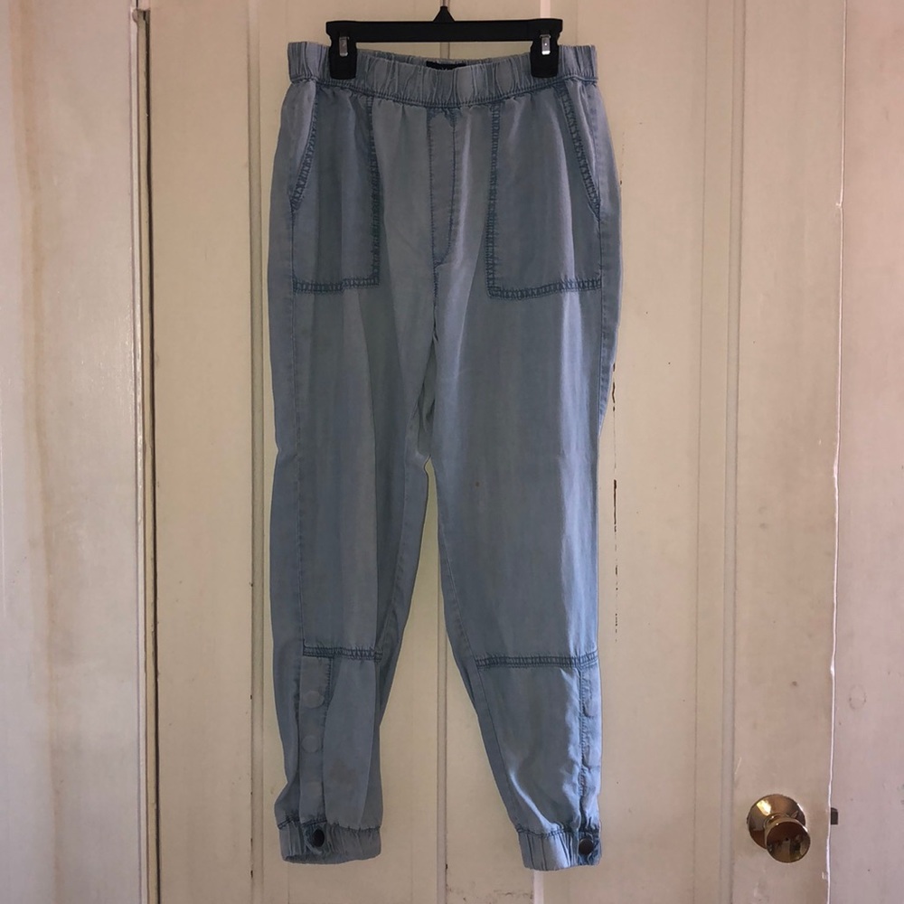 Lightweight faux denim joggers!